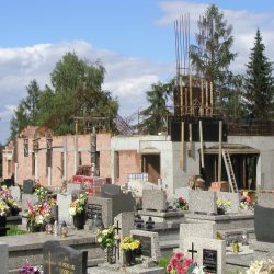 Budowa kaplicy na cmentarzu 2015