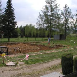 Budowa kaplicy na cmentarzu 2015