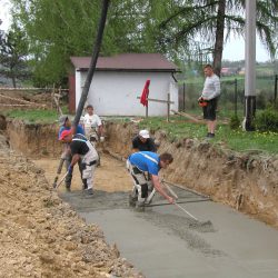 Budowa kaplicy na cmentarzu 2015