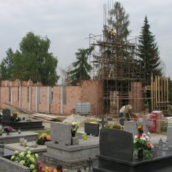 Budowa kaplicy na cmentarzu 2015