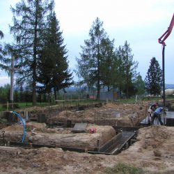 Budowa kaplicy na cmentarzu 2015