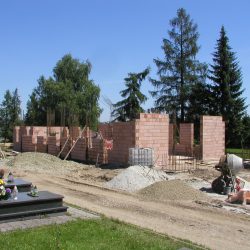 Budowa kaplicy na cmentarzu 2015