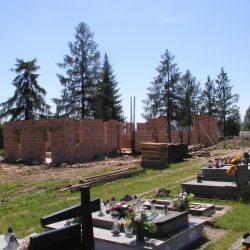 Budowa kaplicy na cmentarzu 2015