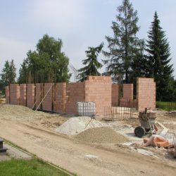 Budowa kaplicy na cmentarzu 2015