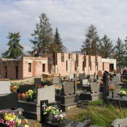 Budowa kaplicy na cmentarzu 2015