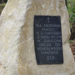 Poświęcenie obelisków na starych cmentarzach